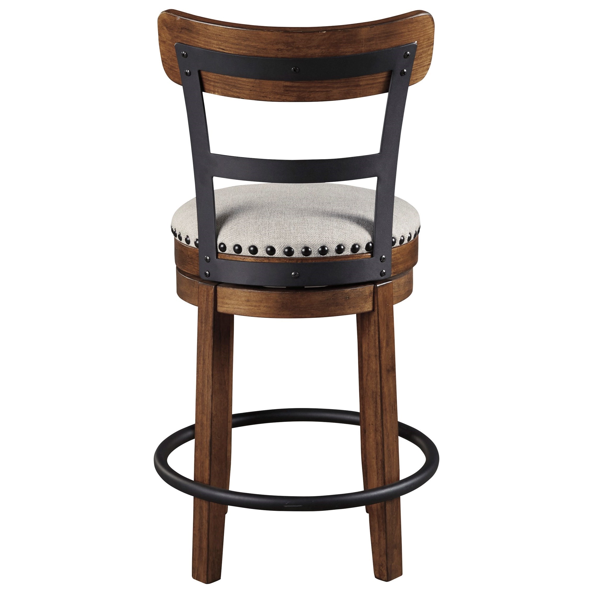 Ashley north shore best sale upholstered swivel bar stool